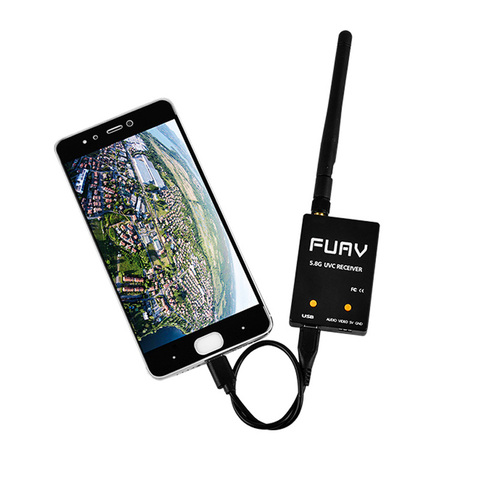 Mitoot FUAV 5,8G canal completo receptor FPV UVC Video enlace descendente OTG para VR teléfono inteligente Android ► Foto 1/6