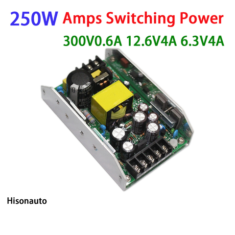 250W tubo amplificador de potencia amplificador de tubo de alimentación de conmutación de 300V0.6A 12.6V4A 6.3V4A ► Foto 1/5