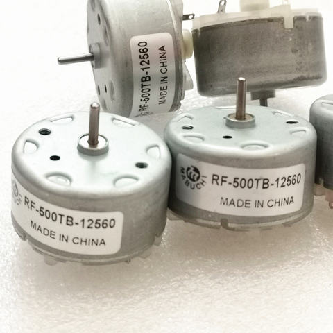 Motor de engranaje de CC, RF-500TB-12560 14415, 18280, 3V, 5V, 6V, 12V, 6-24V, usado para lámpara de alarma, etc., 500TB, 12560 ► Foto 1/6