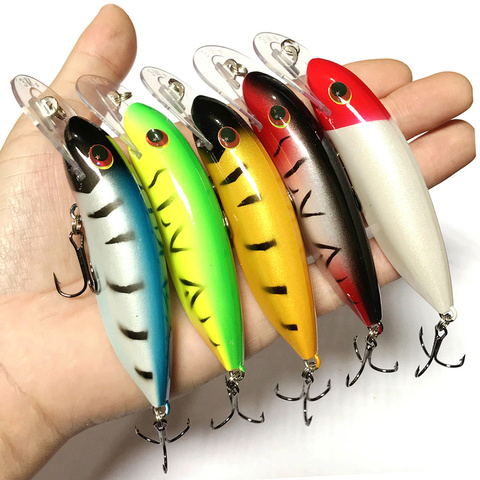 1 Uds Minnow Señuelos de Pesca 10,5 cm 13,4g flotante Crankbait cebo Artificial duro Pike bajo trucha de agua profunda Wobblers aparejos de pesca ► Foto 1/6