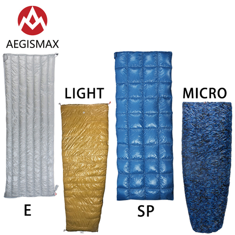 AEGISMAX-saco de dormir ultraligero para adultos, para acampar al aire libre, tipo sobre, para primavera y otoño ► Foto 1/6