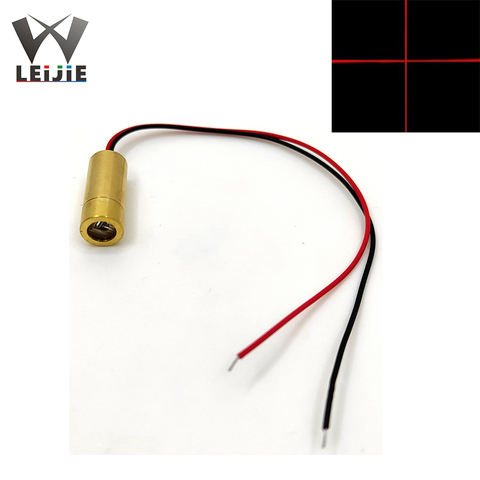 MINI láser de línea cruzada de 5V, 650nm, 5mW, 9mm, cabezal láser rojo, lámpara de posicionamiento láser, Semiconductor, módulo LED LD ► Foto 1/6