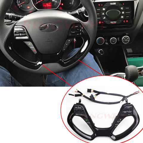 BINGWFPT-Botón de volante s para Kia K3, Control de crucero por teléfono, botón de volante, interruptor, piezas de repuesto, accesorios de coche ► Foto 1/6