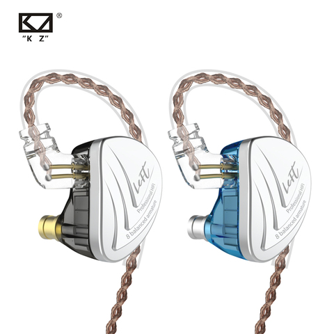 KZ-auriculares AS16 con estructura equilibrada, dispositivo de audio con Monitor de graves HIFI, cancelación de ruido, para teléfono móvil, 16BA ► Foto 1/6