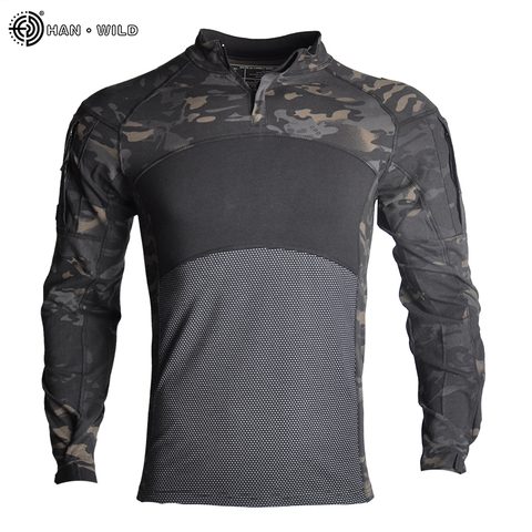 Camisas de combate, ropa táctica probada, uniforme militar CP, Camuflaje, traje del ejército Airsoft, ropa de trabajo transpirable ► Foto 1/6