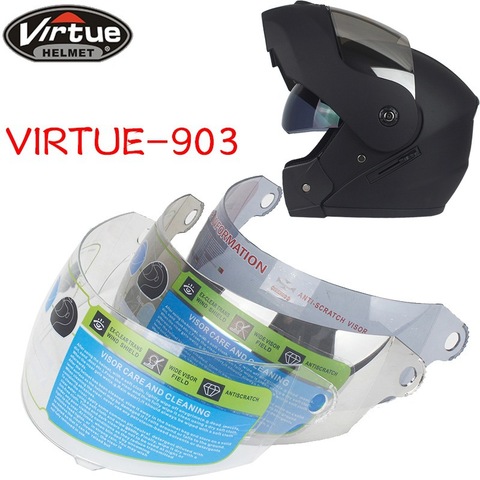 En 903 lente de la motocicleta Anti-arañazos viento escudo casco lente Visor completo apto para virtud 903 casco accesorios de la motocicleta ► Foto 1/5