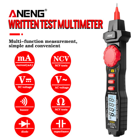 ANENG A3004 multimetro digital profesional polimetro tester digital multimeter profesional multímetro digital comprobador de corriente metro multimetro digital herramientas electricista profesional multimeter voltimetr ► Foto 1/6