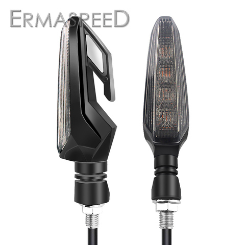 Intermitentes LED de plástico ABS para motocicleta, lámpara intermitente de advertencia DRL, ámbar, para Yamaha r6 r1 mt 07, 1 par ► Foto 1/6