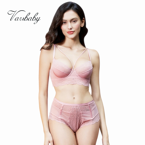 Varsbaby nuevo estilo francés sexy ultradelgado encaje floral ropa interior sin forro belleza espalda sujetador conjuntos ► Foto 1/6