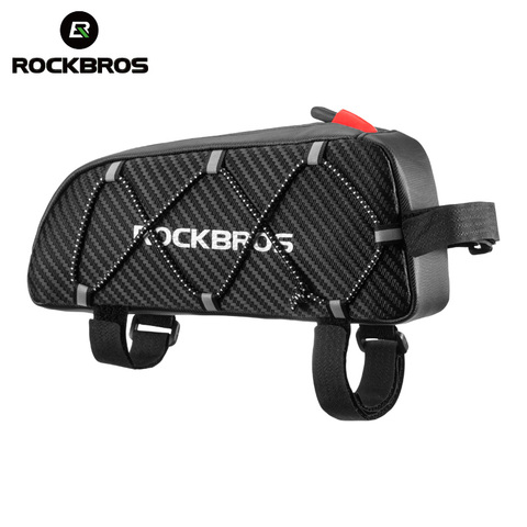 ROCKBROS-bolsa para bicicleta con marco frontal reflectante, ultraligera, portátil, de gran capacidad, accesorios de bolsillo para ciclismo ► Foto 1/6