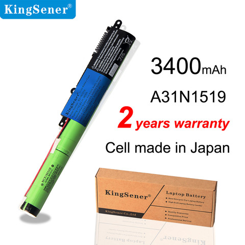 KingSener-Batería modelo A31N1519 para ordenador portátil, pieza de PC con 3 células de 10.8V y 36WH para ASUS F540SC X540LJ F540 X540S R540L R540S R540S R540SA X540SA R540LA X540SC R540L ► Foto 1/6