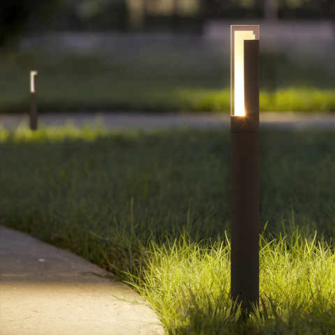 Sensor de movimiento al aire libre, 10W, lámpara LED para jardín, impermeable IP65, pantalla acrílica de aluminio para patio, Villa, paisaje, camino, césped ► Foto 1/6