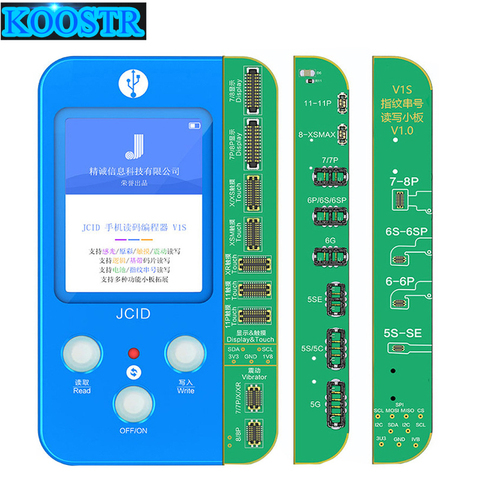 JC-programador fotosensible V1S para móvil, herramienta de reparación SN de huella dactilar con batería de choque táctil de Color Original para iPhone 7 a iPhone 11 Pro Max ► Foto 1/6