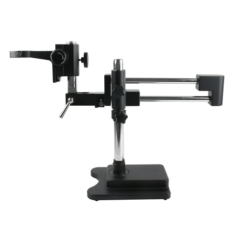 Zoom estéreo, soporte de brazo giratorio de dos brazos con ajuste de enfoque A1, soporte de cabeza de microscopio de brazo ► Foto 1/5
