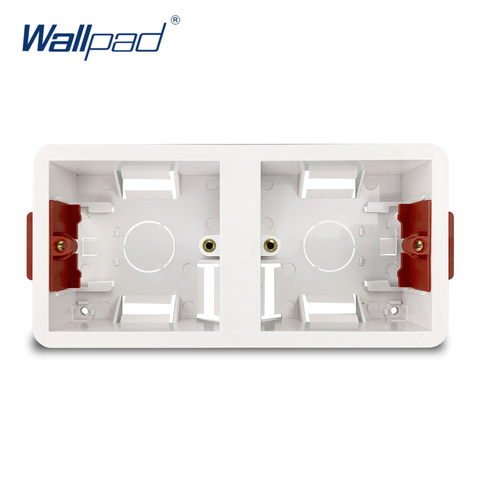 Wallpad-caja de revestimiento seco de 2 entradas para yeso, panel de yeso de 35mm de profundidad, interruptor de pared, Cassette de enchufe de pared ► Foto 1/6