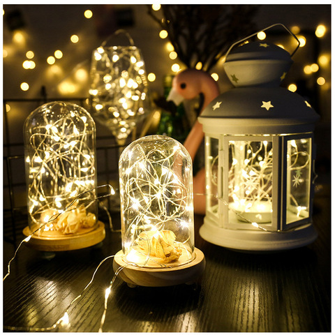 Guirnalda de luces LED DIY para botella de vidrio artesanal, regalos para el Día de San Valentín, decoración para fiesta de cumpleaños y boda, 1 ~ 10M ► Foto 1/6