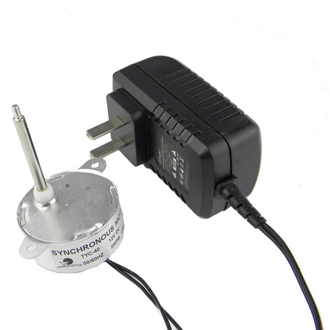 Grupo de fuente de alimentación de CA de 100V-220V, Salida DC, 12V, CC, 12V, 5RPM, Motor síncrono para árboles de Navidad ► Foto 1/6