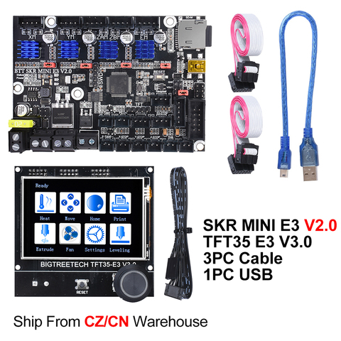 BIGTREETECH-piezas de impresora 3D, SKR MINI E3 V2.0 + TFT35 E3 V3.0, pantalla táctil TMC2209, para Creality Ender 3 V2 Pro Ender 5, actualización ► Foto 1/1