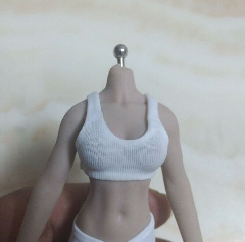 TBLeague-Chaleco blanco Sexy para mujer, modelo PHICEN 1/12, figura sin manchas de 6