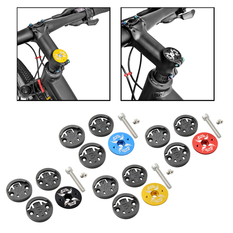 Soporte de montaje del cronómetro de la computadora de la tapa superior del vástago de la bicicleta para Garmin/WAHOO ► Foto 1/6