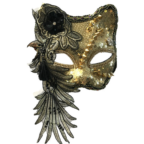 H3399 fiesta moda gato máscara de Halloween y Navidad mascarada princesa máscaras de Mujeres de discoteca bola veneciana carnaval Accesorios ► Foto 1/5