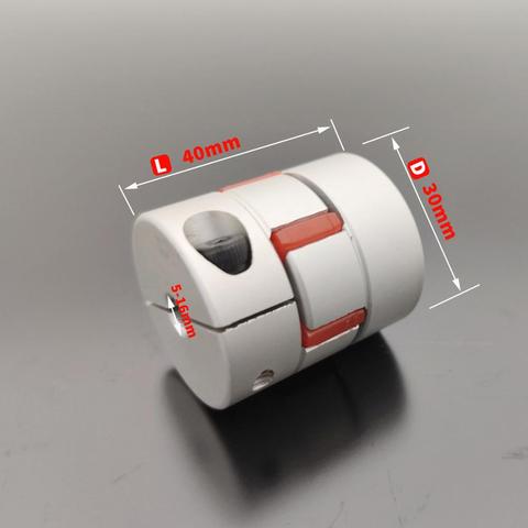 LM series D30L40 series 1PC Flexible ciruela abrazadera acoplador D30 L40 tamaño del eje CNC acoplamiento del eje de la mandíbula 8/10/12/14/16mm D30L40 parejas ► Foto 1/6