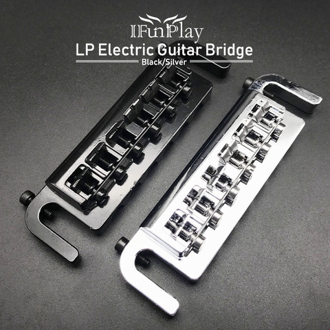 Puente envolvente de aleación de Zinc de alta calidad para guitarra eléctrica, LP Combo para guitarra eléctrica, color negro y cromo ► Foto 1/6
