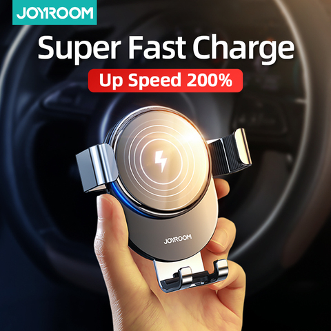 JOYROOM-cargador rápido de coche inalámbrico, 15W, para iPhone 12 Pro Max XS Samsung Galaxy S7 S8 S9 S10 Note 9, soporte inteligente para Huawei ► Foto 1/6