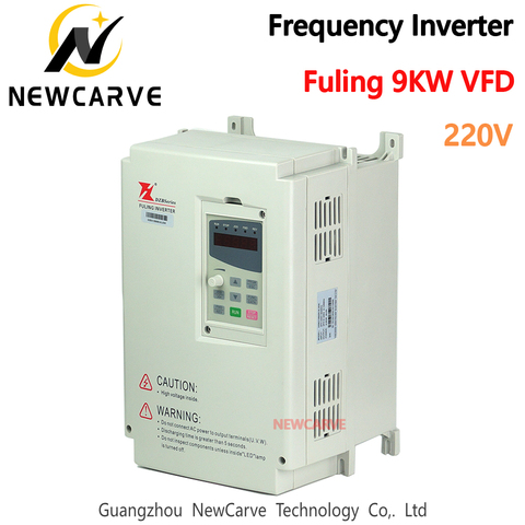Inversor CNC VFD 9KW convertidor frecuencia VFD inversor para 9KW 220V ATC Motor de husillo NEWCARVE ► Foto 1/5