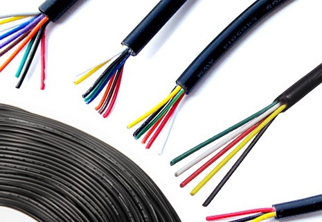 Cable de cobre RVV eléctrico, 22 AWG, 0,3 mm2 RVV 2/3/4/5/6/7/8/10/12/14/16/18 Pines, color negro ► Foto 1/1