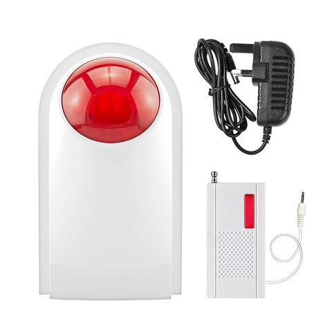 Alarma inalámbrica Kerui al aire libre impermeable Flash sirena sonido estroboscópico Flash sirena para Wifi GSM PSTN sistema de alarma de seguridad para el hogar ► Foto 1/6