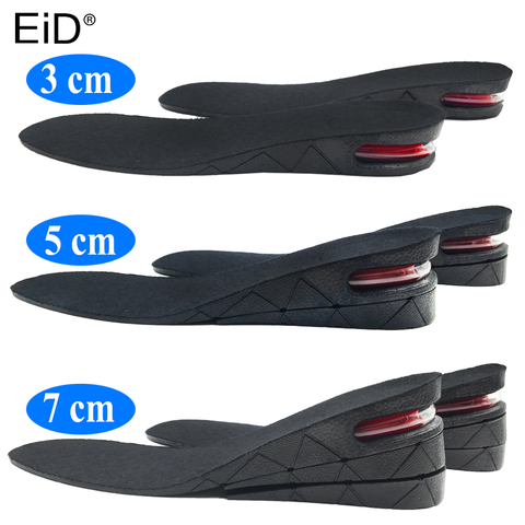 EiD-plantilla para aumento de altura de 3-7cm, cojín, elevador de altura, corte ajustable, inserción de talón de zapato, Taller, amortiguador, soporte, almohadilla de pie absorbente ► Foto 1/6