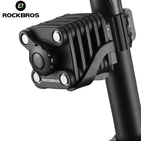 ROCKBROS-candado antirrobo para bicicleta, con contraseña, Mini cadena plegable portátil, resistente a la seguridad ► Foto 1/6