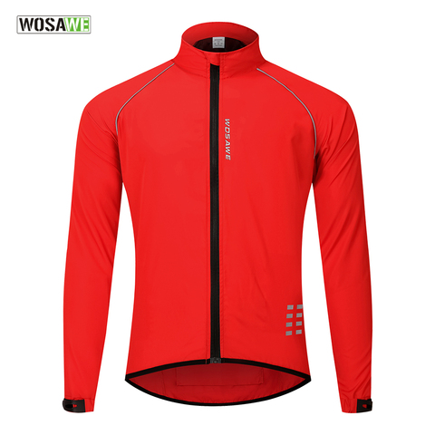 WOSAWE-chaquetas reflectantes ultraligeras para hombre, impermeables, para ciclismo de montaña o de carretera, para correr ► Foto 1/6