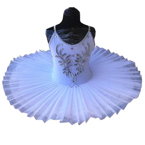 Falda tutú de Ballet blanca para niños, traje de Lago de cisne, trajes de danza del vientre, escenario profesional ► Foto 1/6