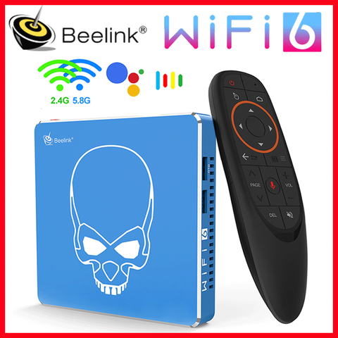 Beelink GT Pro rey WiFi6 TV BOX Android 9,0 4GB64GB Amlogic S922X-H Quad Core Soporte Dolby Audio DTS escucha 4K HD set top box ► Foto 1/1