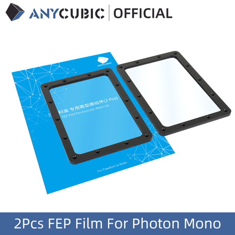 ANYCUBIC-película Photon Mono 2 uds. FEP con anillo fijo, resina LCD, impresora 3D, accesorio de impresión ► Foto 1/6