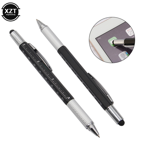 7 En 1 pluma capacitiva de la pantalla táctil stylus multifunción bolígrafo gobernante destornillador pantalla touch stylus para ipad tablet pc ► Foto 1/6