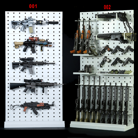 Escala de 1/6 militares modernas Extensible pistola Rack Modular arma armas pantalla soporte conjunto de 12 