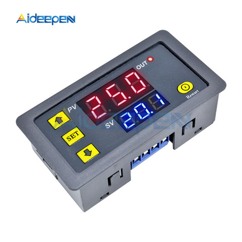 DC 12V 24V AC 110V 220V Ciclo Digital temporizador retardo placa de relé módulo con LED Dual interruptor de relé de tiempo de visualización 0 ~ 999 ► Foto 1/6