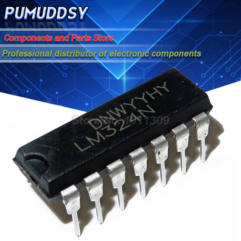 10 Uds LM324 LM324N LM324P DIP-14 venta al por mayor nuevo electrónica ► Foto 1/1