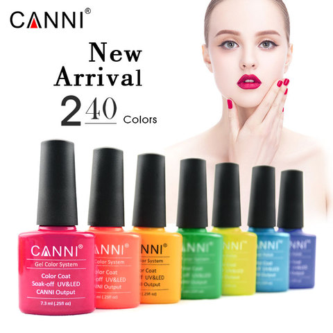 CANNI UV Gel polaco 240 colores manicura caliente Salón de Arte de uñas VENALISA barniz diseño remojo esmalte LED esmalte uñas gel laca ► Foto 1/6