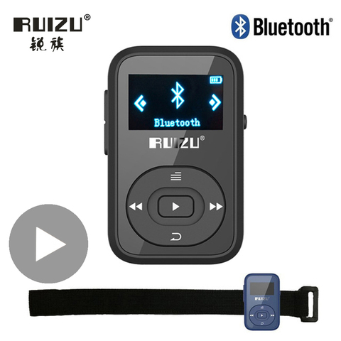 Ruizu LCD deporte de Audio Mini Bluetooth Mp3 la música reproductor de Audio Mp 3 DE Mp-3 con Radio Digital Hifi alta fidelidad pantalla Fm flac Usb 8 GB Clip ► Foto 1/6