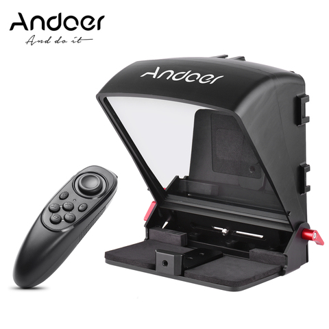 Andoer-Teleprompter portátil Universal A1, para teléfono inteligente/tableta/cámara DSLR, grabación de vídeo, transmisión en vivo, entrevista ► Foto 1/6