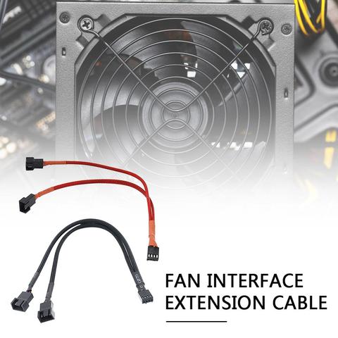 Cable divisor de 4 pines Y 4 pines PWM hembra a placa base de 3/4 pines ventilador de CPU caja de PC Cable adaptador de extensión de ventilador ► Foto 1/6