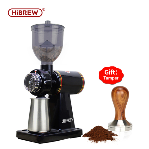 HiBREW-molinillo de café eléctrico de 8 ajustes para café Espresso o café de goteo americano, rebaba plana duradera, carcasa de fundición a presión G1 ► Foto 1/6