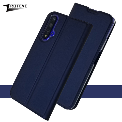 Funda de piel con tapa para Huawei Nova 5 5i Pro, carcasa de piel con tapa para teléfono Huawei Nova 5T 5z 5 Pro ► Foto 1/6