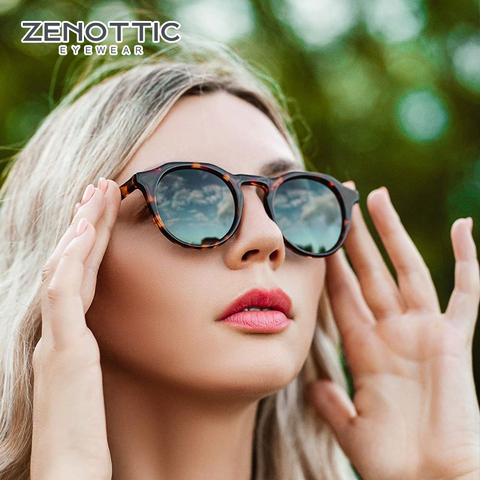 ZENOTTIC-gafas de sol polarizadas redondas para hombre y mujer, lentes de conducción con UV400, accesorios ► Foto 1/6