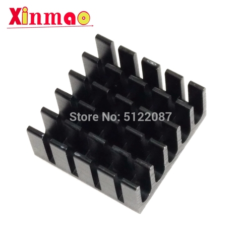 10 Uds disipador de calor de enfriamiento de aleta de aluminio refrigerador del radiador disipador de calor para IC Chip LED 22*22*10mm negro 22X22X10mm LED radiador 22*22*10 ► Foto 1/2