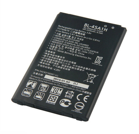 1x2300mAh BL-45A1H batería para LG K10 LTE K425 K428 MS428 K430TV K430AR K430DSF K430DSY F670L F670K F670S F670 Q10 K420N K10 ► Foto 1/4